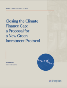 Closing the Climate Finance Gap: A Proposal for a New Green Investment Protocol